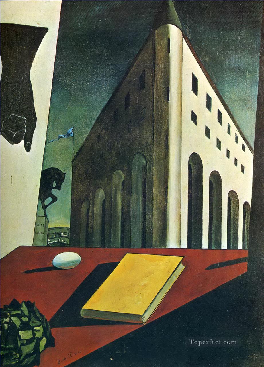 トリノ 1914 年春 ジョルジョ・デ・キリコ 形而上学的シュルレアリスム油絵